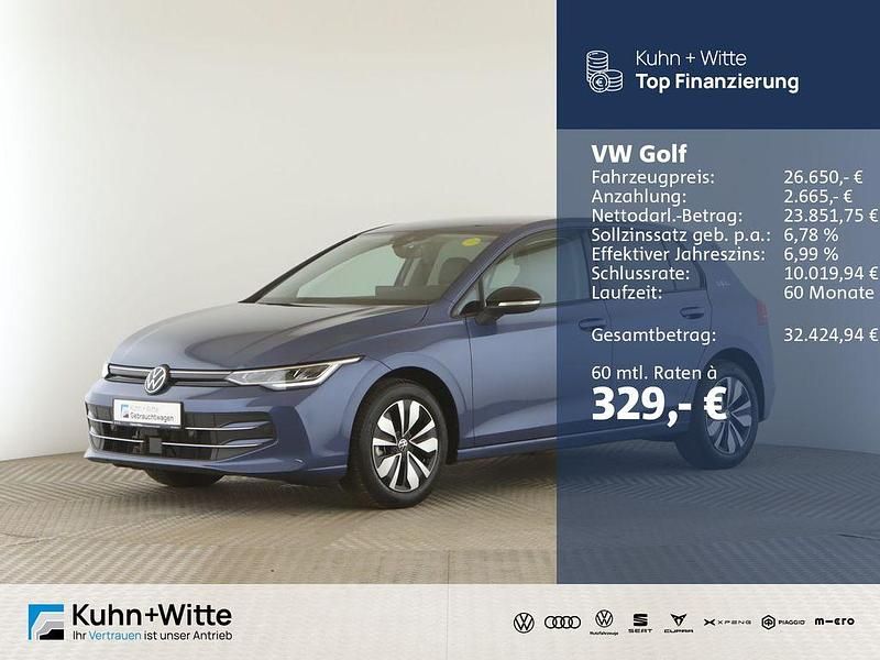 Anemonenblau metallic Gebraucht 2024 VW Golf VIII Goal Limousine | 26.650 € - Bild 1/3