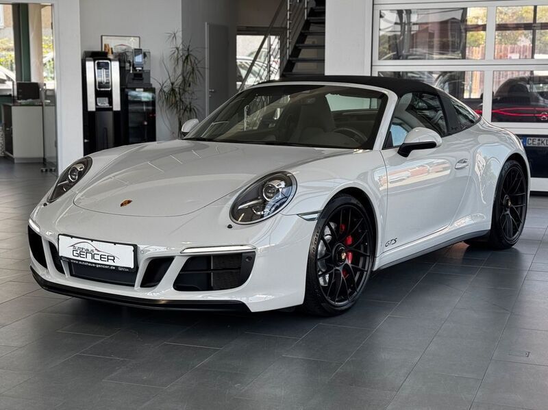 Kreide grau Gebraucht 2018 Porsche 911 Targa 4 Chrono Cabrio | 134.890 € (Guter Preis) - Bild 1/4