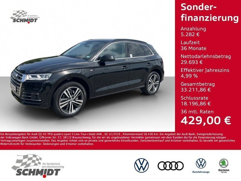 Mythosschwarz metallic Gebraucht 2019 Audi Q5 Sport SUV | 34.975 € (Etwas zu teuer) - Bild 1/4