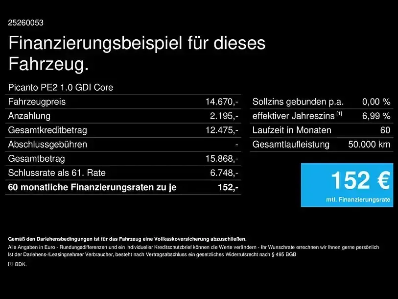 Gebraucht Kia Picanto 68 PS (50 kW) 2026 Weiß Kleinwagen