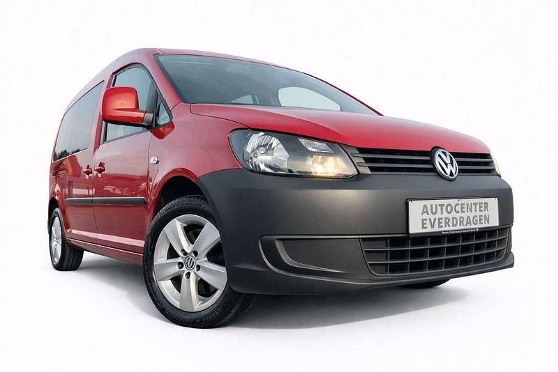 Gebraucht VW Caddy Maxi Trendline 105 PS (77 kW) 2014 Rot Van / Kleinbus