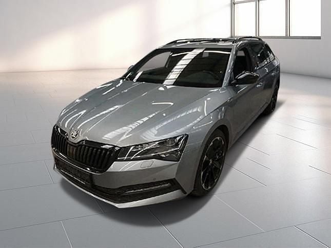 Business grau metallic Gebraucht 2021 Skoda Superb SportLine Kombi | 24.180 € (Superpreis) - Bild 1/4