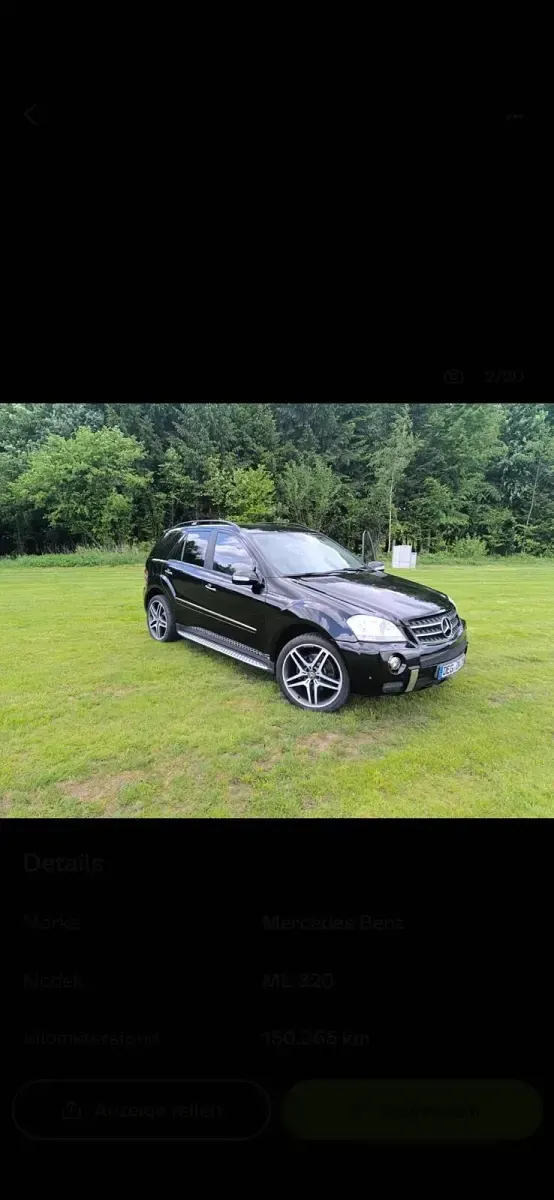 Gebraucht Mercedes ML320 AMG 224 PS (164 kW) 2006 Schwarz SUV