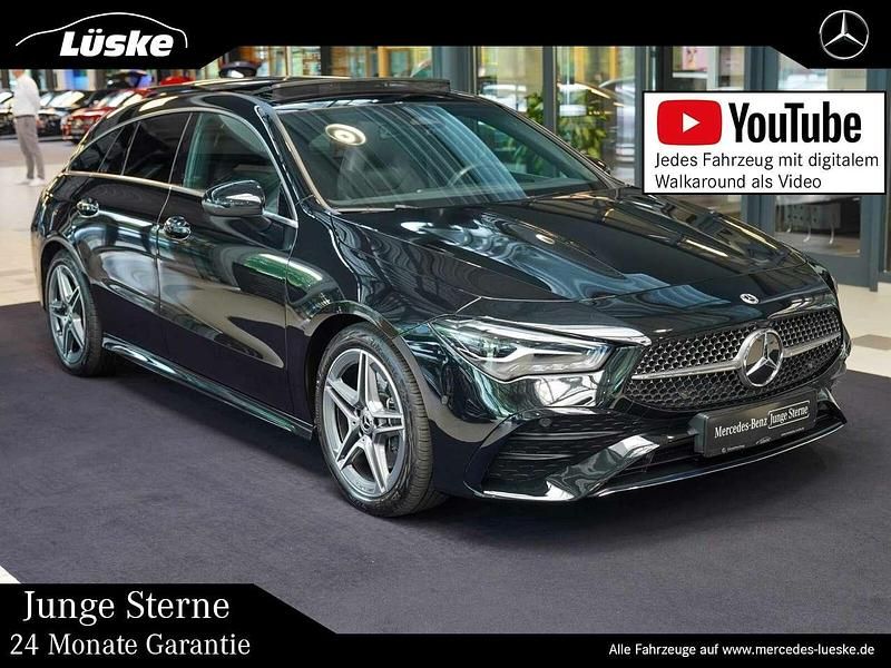 Kosmosschwarz Gebraucht 2024 Mercedes CLA200 AMG line Kombi | 38.800 € (Teuer) - Bild 1/4