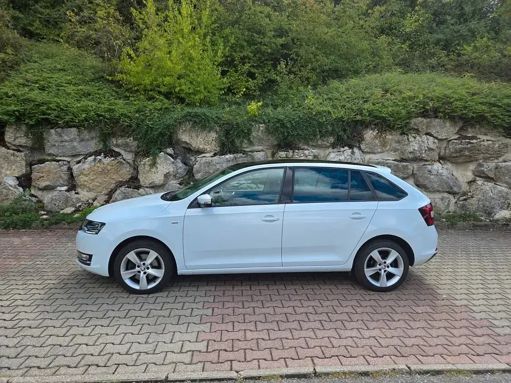 Gebraucht Skoda Rapid Clever 110 PS (80 kW) 2019 Weiß Kleinwagen