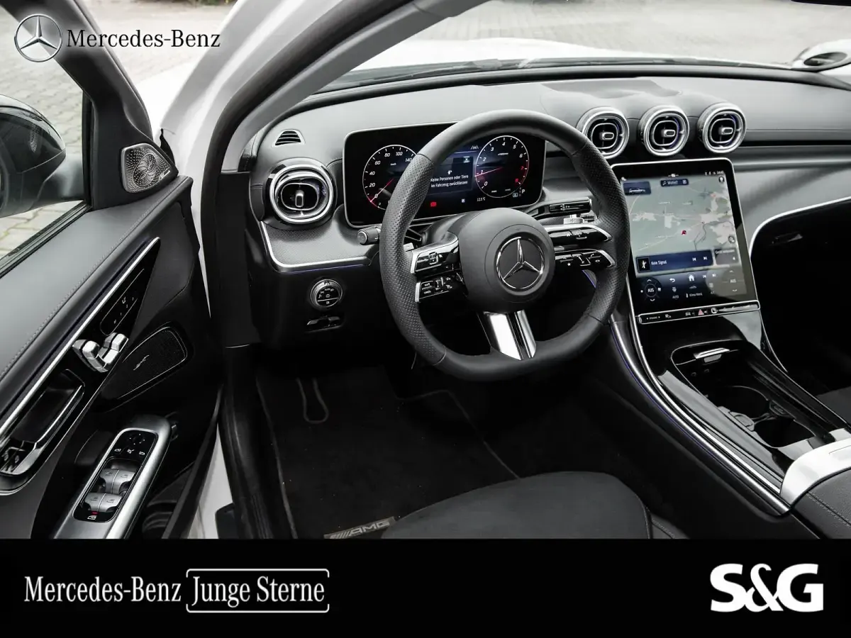 Gebraucht Mercedes C180 AMG 170 PS (125 kW) 2025 Unilack polarweiß Kombi