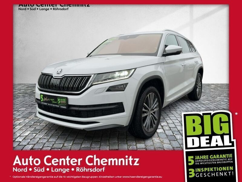 Moonweiss metallic Gebraucht 2019 Skoda Kodiaq LAURIN & KLEMENT SUV | 29.966 € (Guter Preis) - Bild 1/4