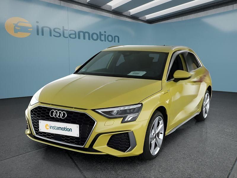Gelb Gebraucht 2024 Audi A3 e-tron S-Line Kleinwagen | 38.349 € - Bild 1/4