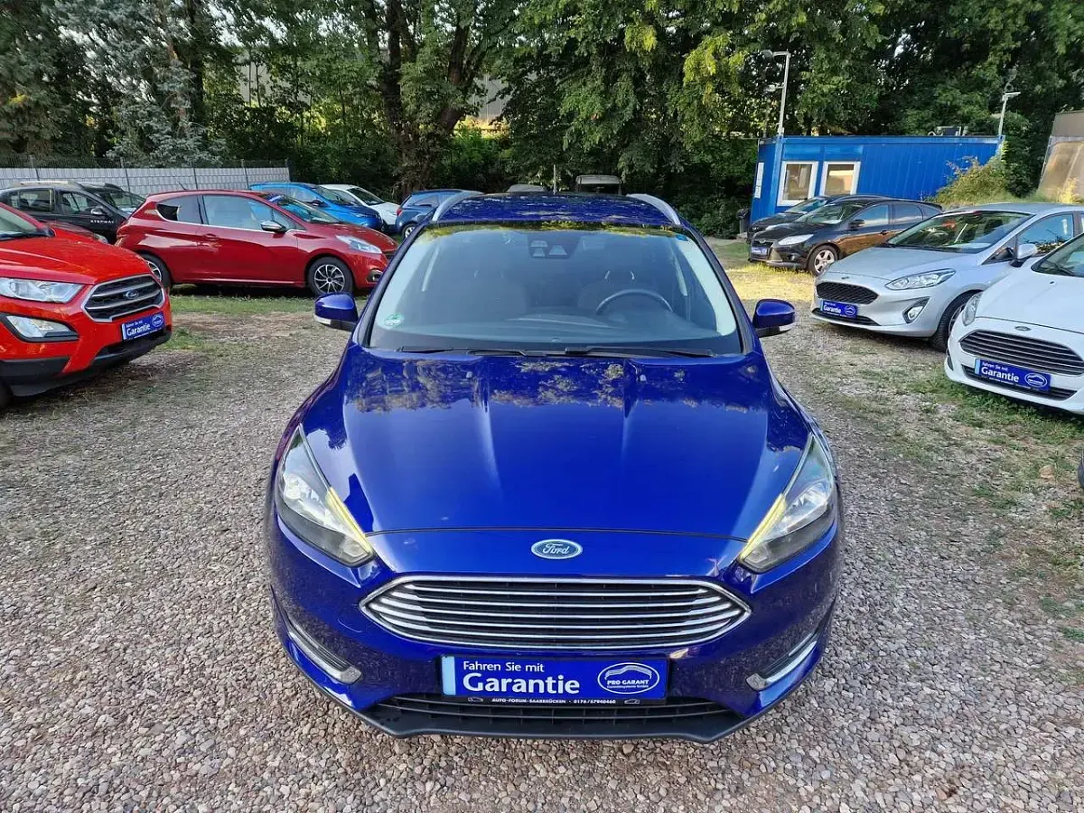 Gebraucht Ford Focus Titanium 125 PS (91 kW) 2018 Indicblau metallic Kombi