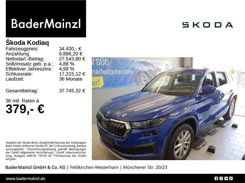 Energyblau Gebraucht 2022 Skoda Kodiaq Style SUV | 34.430 € (Guter Preis) - Bild 1/3