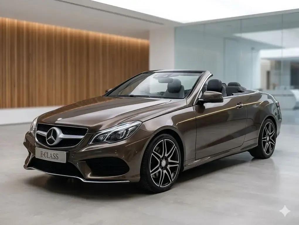 Usata Mercedes E250 211 CV (155 kW) 2015 Marrone Cabrio