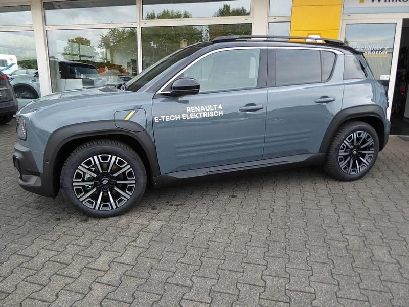 Neu Renault 4 E-Tech Iconic 110 kW (150 PS) 2025 Schiefergrau schwarzem dach SUV