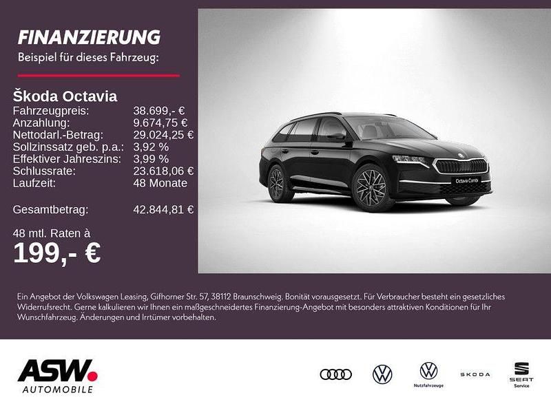 Neu Skoda Octavia 150 PS (110 kW) 2025 Blackmagic perleffekt Kombi