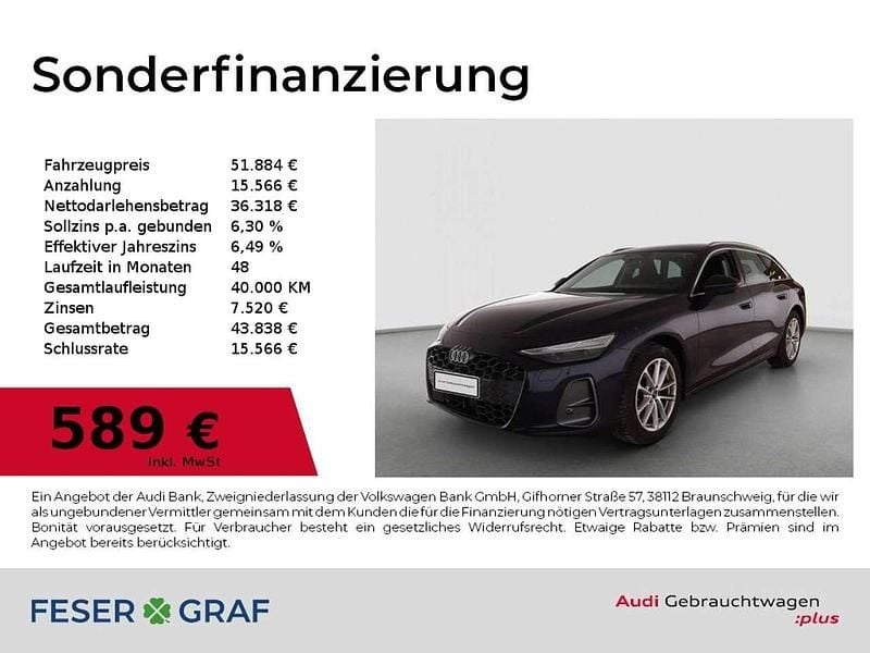 Usata Audi A6 Advanced 204 CV (150 kW) 2025 Blu Station wagon