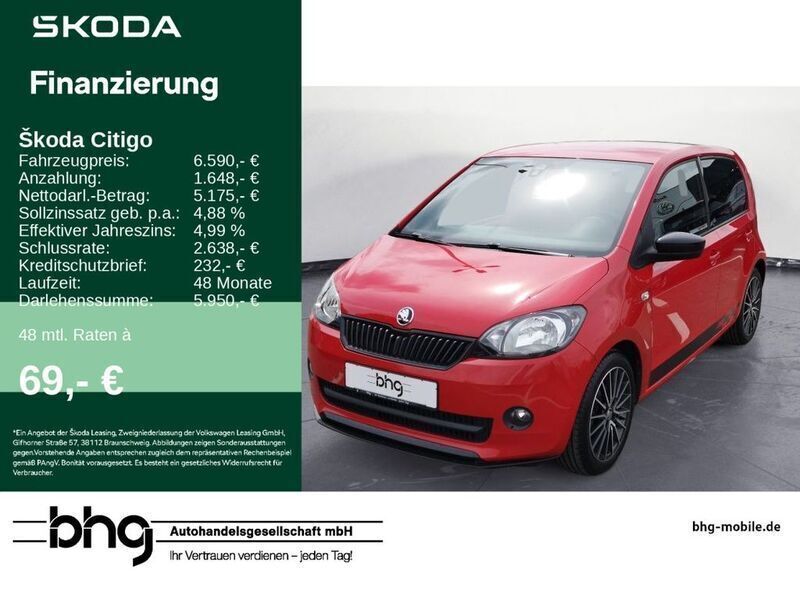Rot Gebraucht 2015 Skoda Citigo Monte Carlo Kleinwagen | 6.590 € (Guter Preis) - Bild 1/4