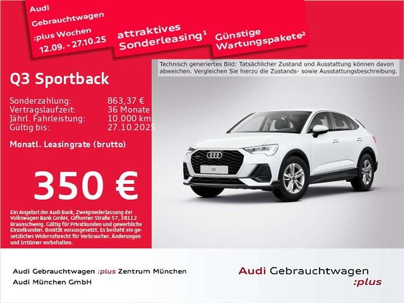 Gletscherweiß metallic Gebraucht 2024 Audi Q3 SUV | 39.164 € (Guter Preis) - Bild 1/2