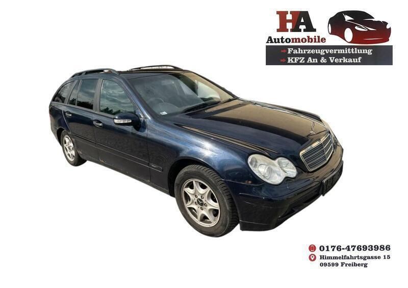 Blau Gebraucht 2003 Mercedes C180 Kombi | 799 € (Guter Preis) - Bild 1/4