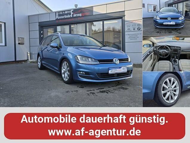 Pacific blue metallic Gebraucht 2014 VW Golf VII Highline Kombi | 10.990 € (Etwas zu teuer) - Bild 1/2