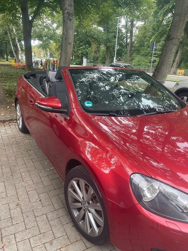 Rot Gebraucht 2013 VW Golf Cabriolet Cabrio | 5.999 € (Guter Preis) - Bild 1/4