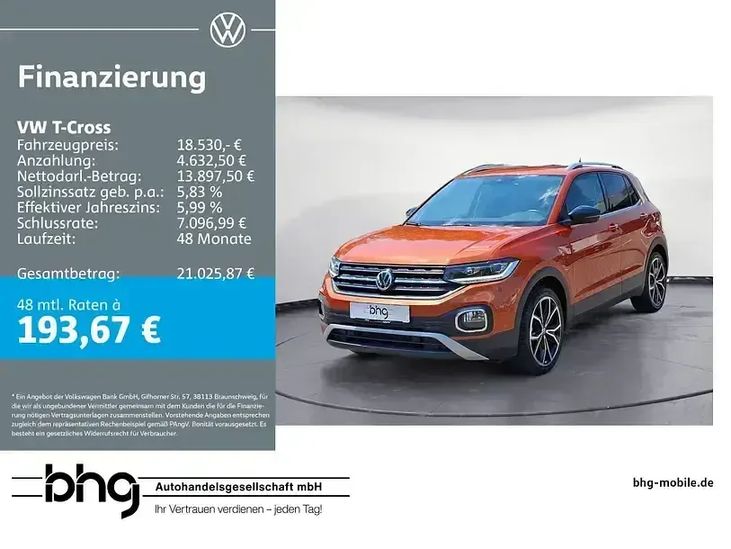 Gebraucht VW T-Cross Life 116 PS (85 kW) 2019 SUV
