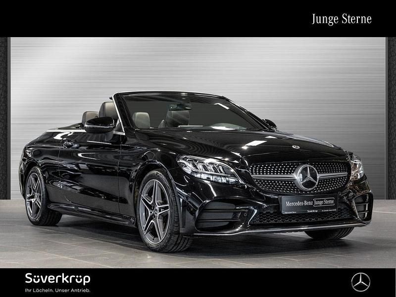 Unilack schwarz Gebraucht 2023 Mercedes C220 AMG Cabrio | 40.950 € (Fairer Preis) - Bild 1/2
