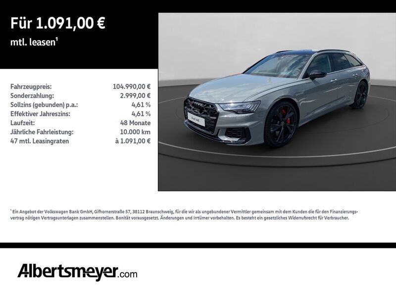 Grau Neu 2025 Audi S6 Sport Kombi | 104.990 € - Bild 1/4