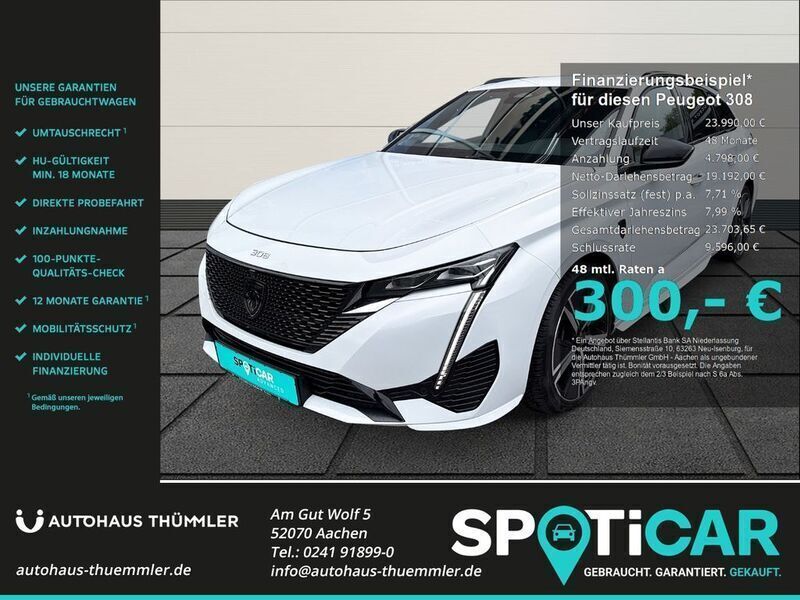Weiß Gebraucht 2024 Peugeot 308 GT Kombi | 23.990 € (Superpreis) - Bild 1/4