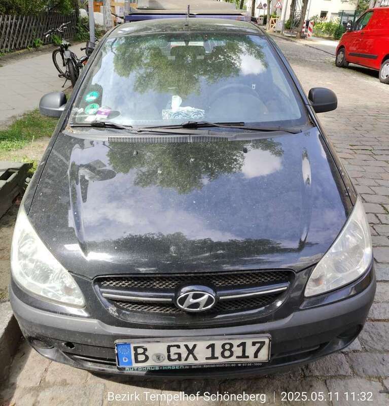 Schwarz Gebraucht 2008 Hyundai Getz Kleinwagen | 950 € (Guter Preis) - Bild 1/4