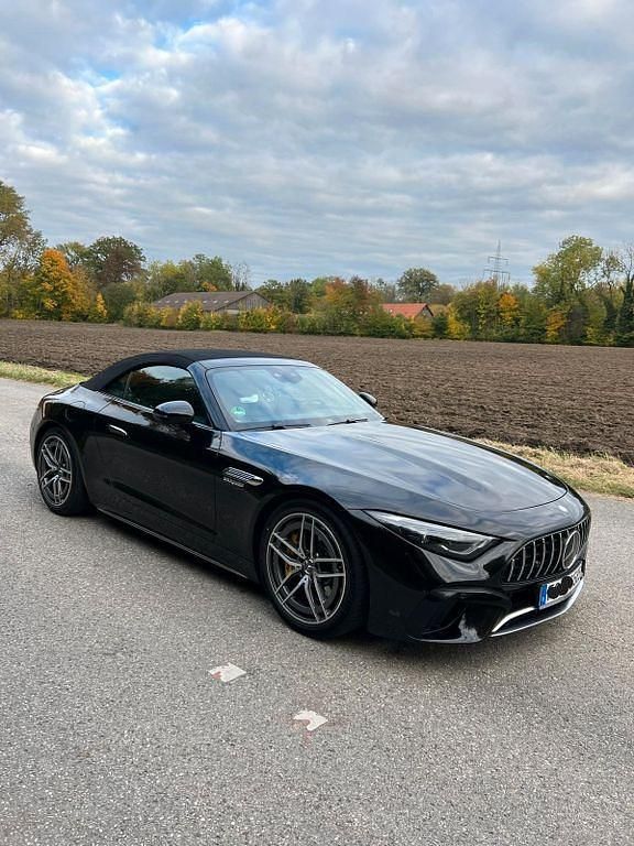 Schwarz Gebraucht 2023 Mercedes SL63 AMG AMG Cabrio | 99.500 € - Bild 1/3