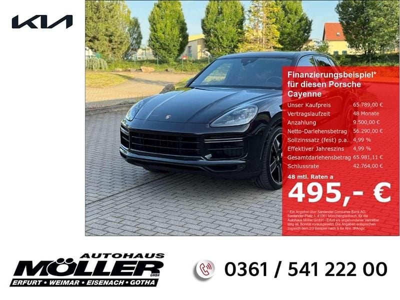 Schwarz Gebraucht 2018 Porsche Cayenne Turbo Chrono SUV | 65.789 € (Guter Preis) - Bild 1/4