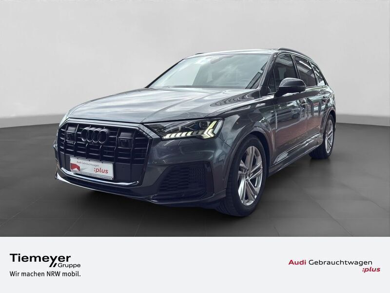 Grau Gebraucht 2022 Audi Q7 S-Line SUV | 66.740 € (Etwas zu teuer) - Bild 1/4