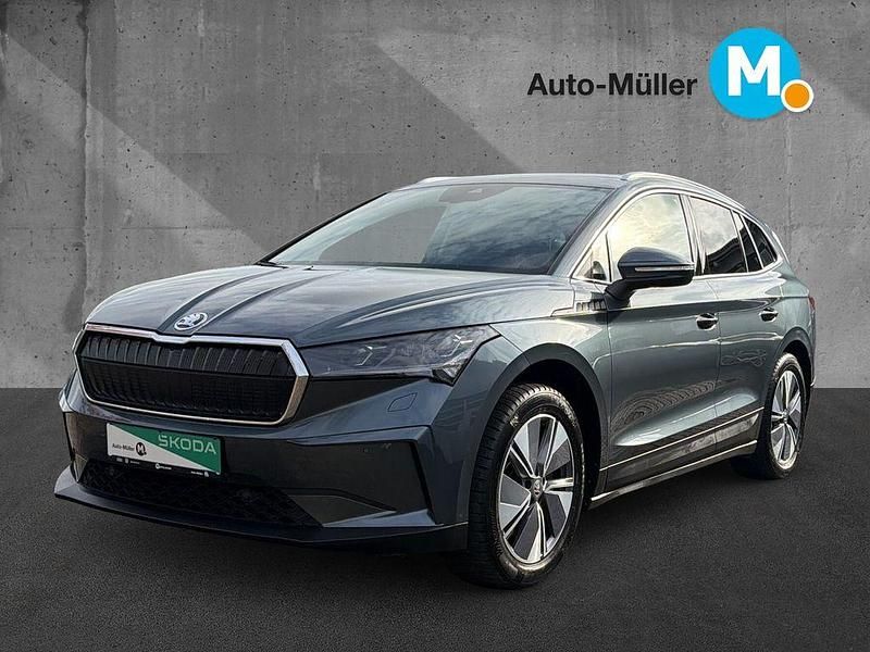 Quarzgrau metallic (metallic) Gebraucht 2021 Skoda Enyaq iV Loft SUV | 26.980 € (Guter Preis) - Bild 1/4