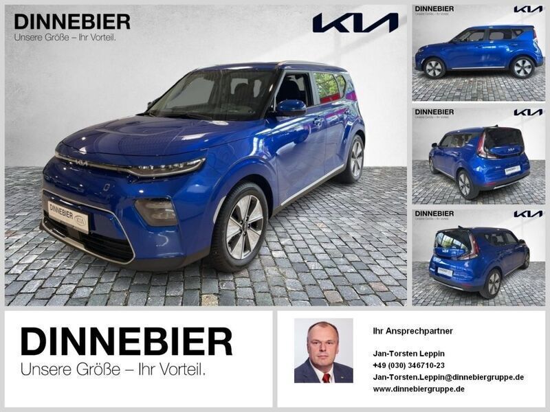 Blau (metallic) Neu 2024 Kia Soul EV Spirit SUV | 34.489 € (Fairer Preis) - Bild 1/4