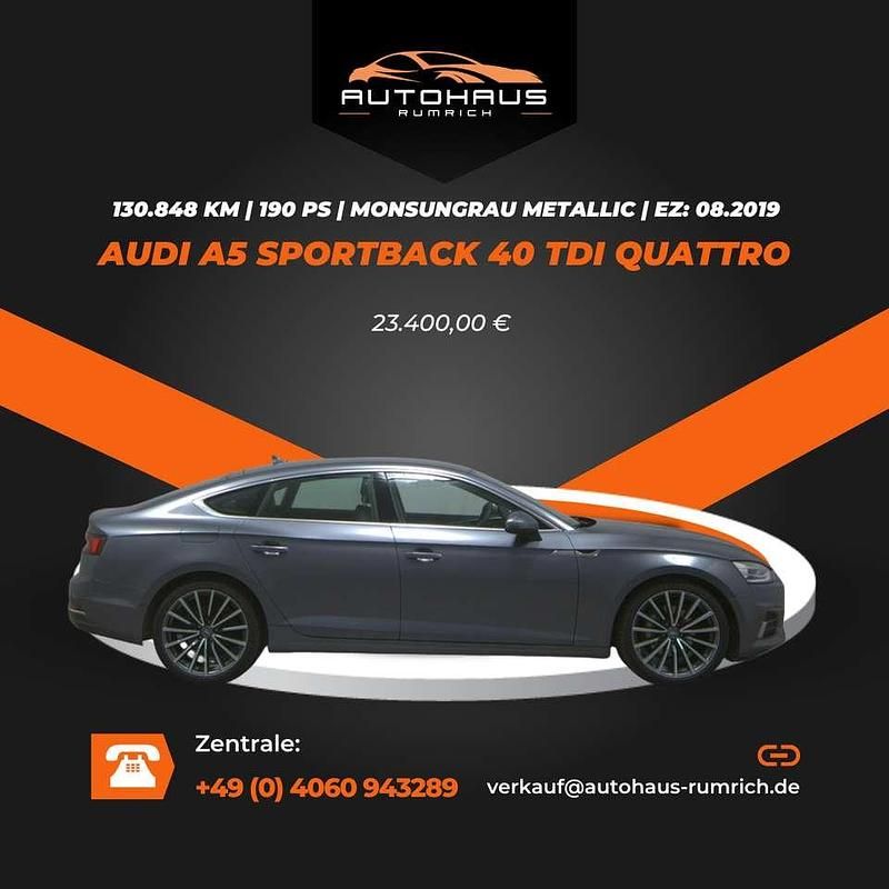 Gebraucht Audi A5 Sport 190 PS (139 kW) 2019 Grau Coupé