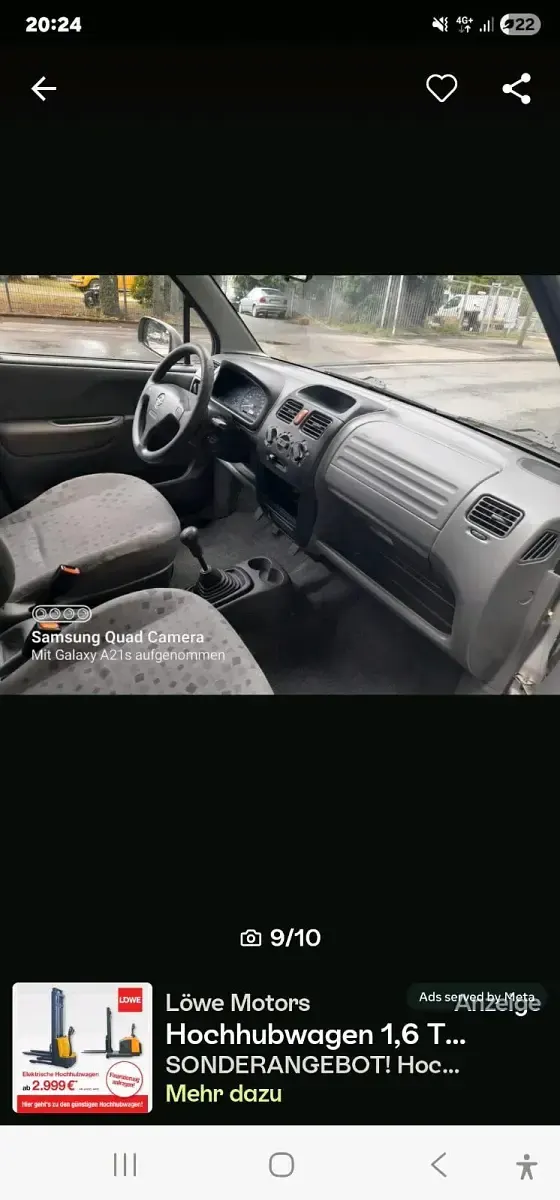 Gebraucht Opel Agila 60 PS (44 kW) 2001 Silber Van / Kleinbus