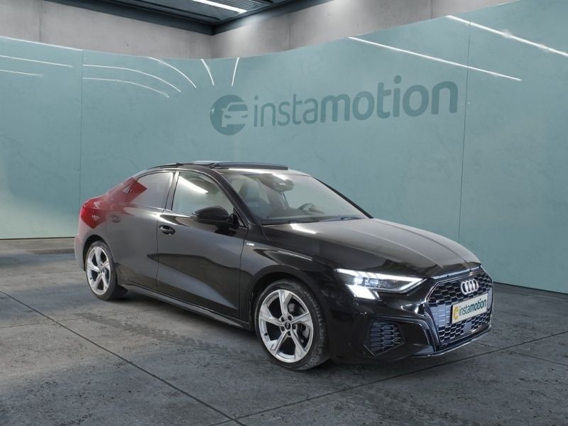 Schwarz Gebraucht 2024 Audi A3 S-Line Limousine | 34.600 € (Guter Preis) - Bild 1/2