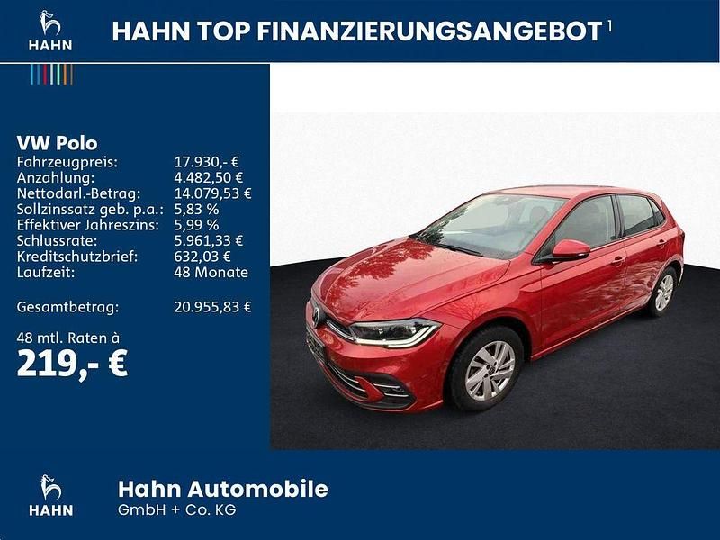Gebraucht VW Polo Style 95 PS (69 kW) 2022 Kings red metallic Kleinwagen