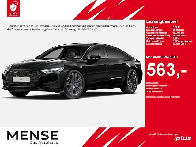 Mythosschwarz Gebraucht 2025 Audi A7 Sportback Ambiente Kleinwagen | 58.985 € (Fairer Preis) - Bild 1/4