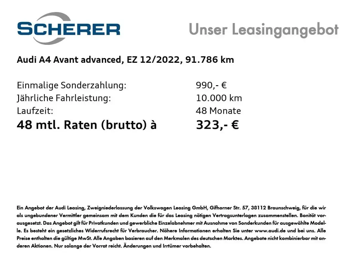 Gebraucht Audi A4 Advanced Plus 204 PS (150 kW) 2022 Mythosschwarz metallic Kombi
