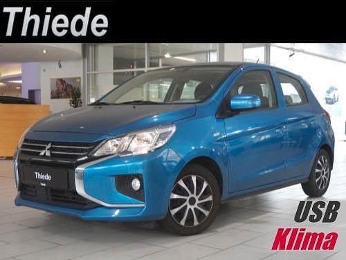 Blau metallic Gebraucht 2021 Mitsubishi Space Star Spirit Limousine | 5.950 € (Superpreis) - Bild 1/3