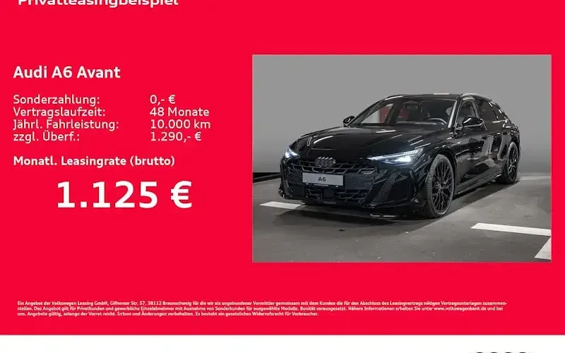 Neu Audi A6 Ambiente 367 PS (269 kW) 2026 Schwarz Kombi