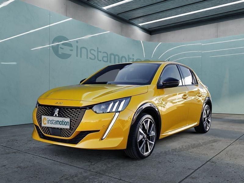 Gelb Gebraucht 2021 Peugeot e-208 Kleinwagen | 17.299 € - Bild 1/4