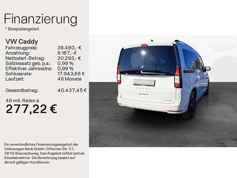 Second-hand VW Caddy Goal 150 CP (110 kW) 2025 Alb Monovolum