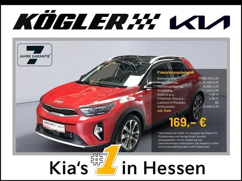 Signalrot / schwarz Gebraucht 2021 Kia Stonic Platinum Edition SUV | 19.860 € (Teuer) - Bild 1/3