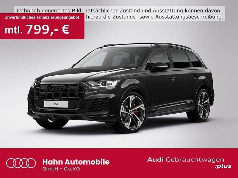 Schwarz Gebraucht 2022 Audi SQ7 Competition SUV | 66.630 € (Superpreis) - Bild 1/3