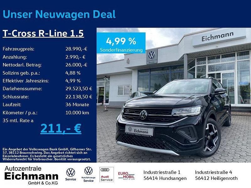Weiß Neu 2024 VW T-Cross Style SUV | 28.990 € (Guter Preis) - Bild 1/4