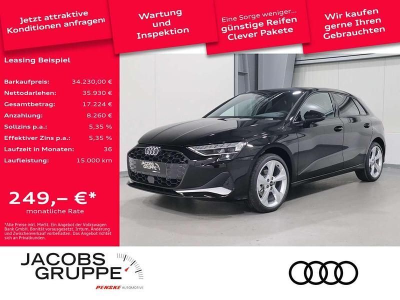 Schwarz Gebraucht 2025 Audi A3 Sportback Advanced Plus Limousine | 34.230 € (Guter Preis) - Bild 1/4