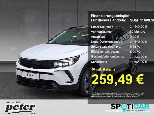 Lack weiss banquise/deckende l Gebraucht 2024 Opel Grandland X GS Line SUV | 24.440 € (Fairer Preis) - Bild 1/3