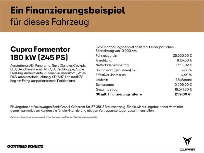 Gebraucht Cupra Formentor VZ 245 PS (180 kW) 2022 Grau SUV