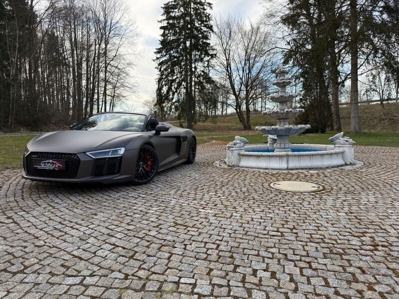 Argusbraun matteffekt Gebraucht 2018 Audi R8 Spyder Ambiente Cabrio | 125.900 € (Superpreis) - Bild 1/4